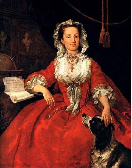 William Hogarth Portrait of Mary Edwards oil painting image